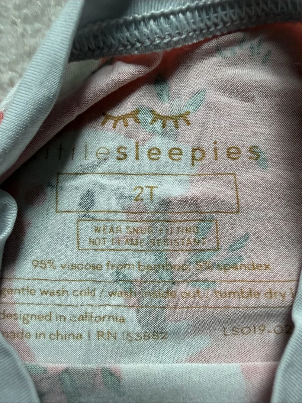 Little Sleepies Pink Koala Cuddles Bamboo 2P LS Pajamas (2T)